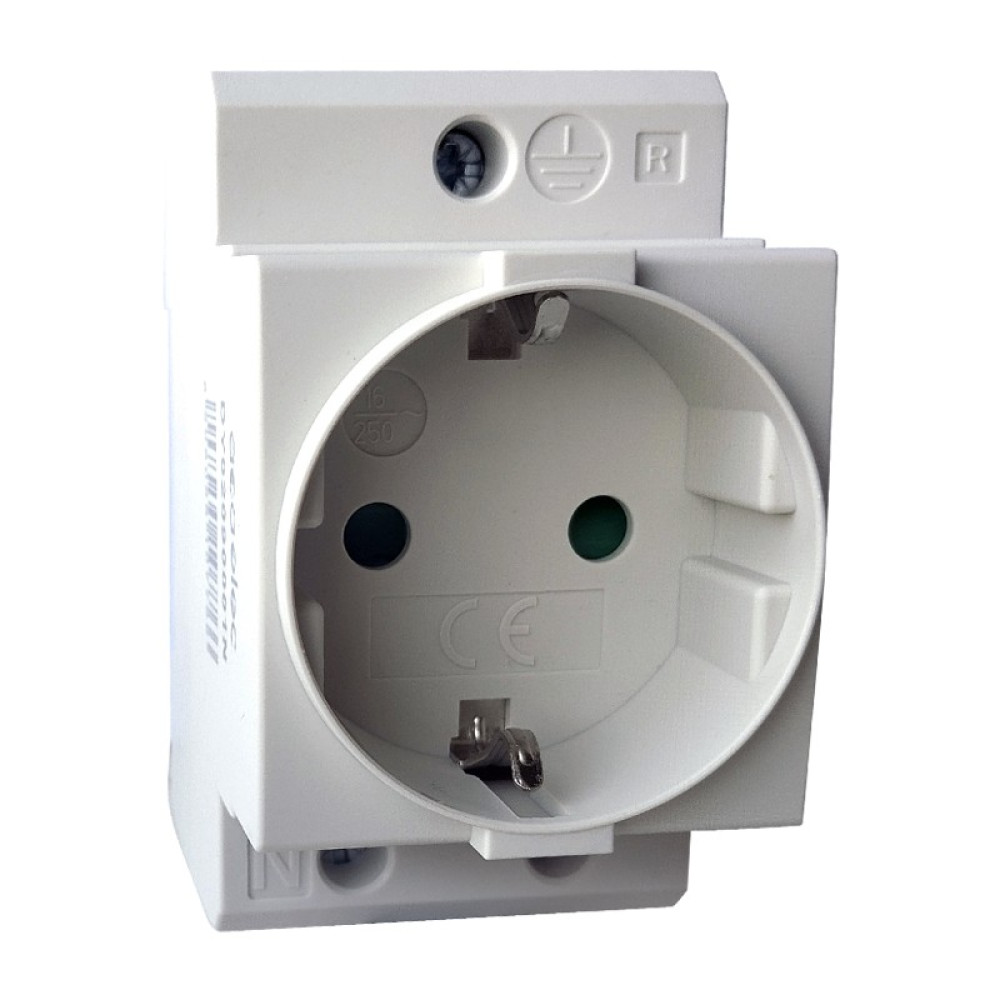 DIN RAIL SOCKET Schuko-2P+E 16A  2,5M