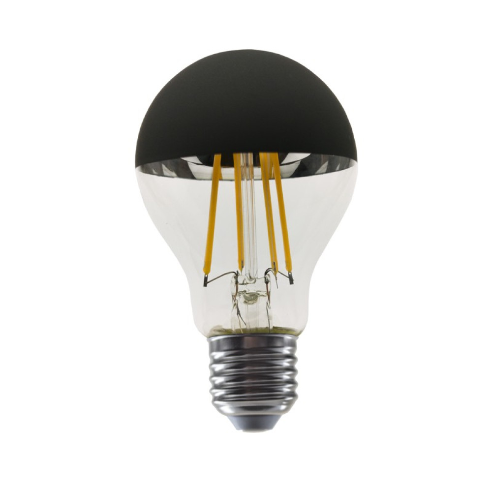 FILAMENT LED ΜΑΥΡΟ DIM A60 8W 2700K 230V AC 900LM RA80 30000HRS 180° 1xE27