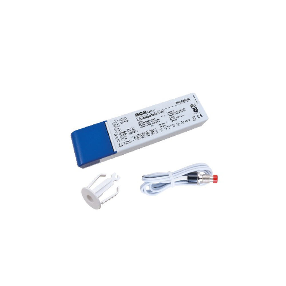 LED KIT ΑΣΦΑΛΕΙΑΣ 90-180MIN CONVERTER 50-160V MAX.5W &amp; ΜΠΑΤΑΡΙΑ LifePO4 6.4V