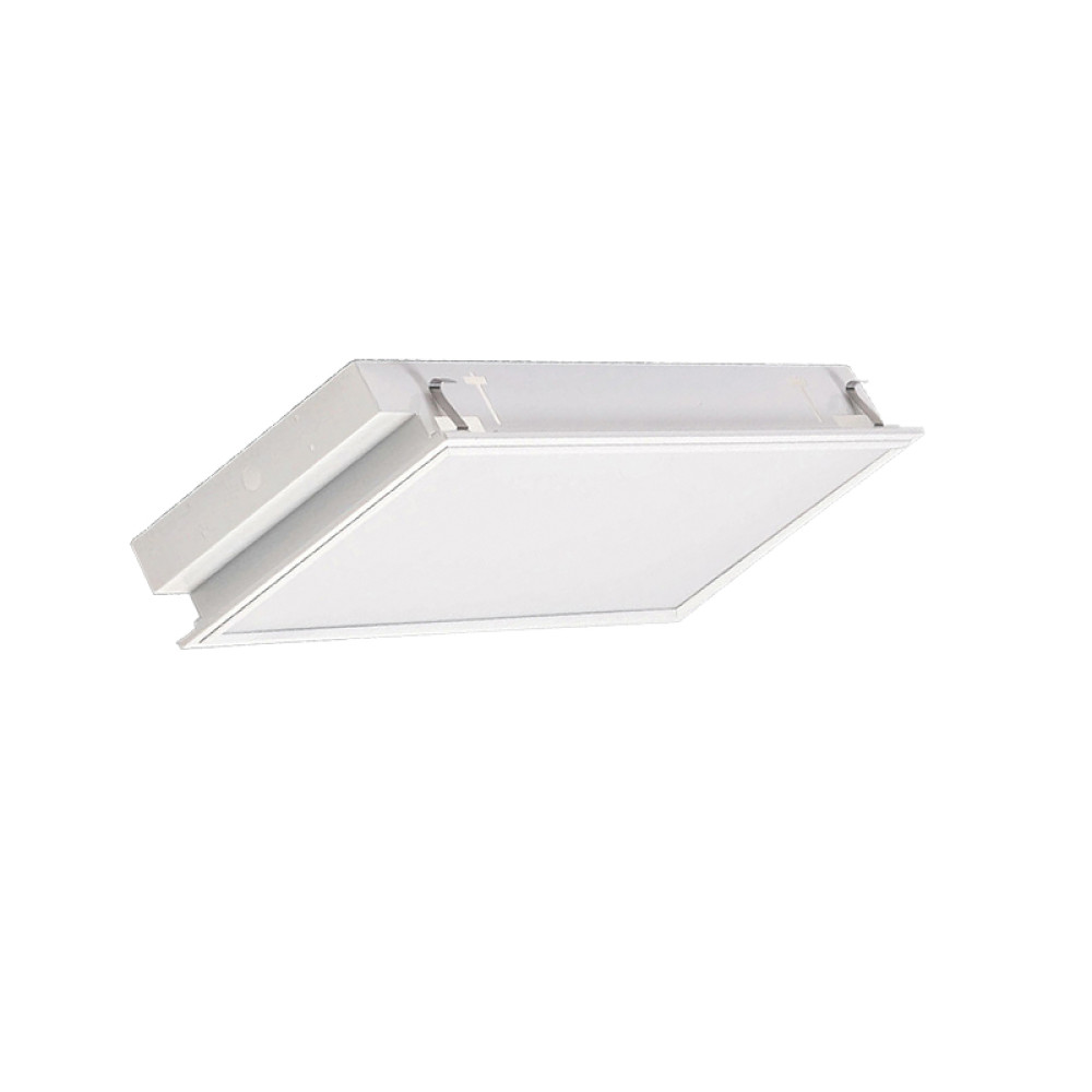 ΦΩΤΙΣΤΙΚΟ ΨΕΥΔΟΡΟΦΗΣ ΟΡΥΚΤΗΣ ΙΝΑΣ ΚΕΝΟ LED 4xT8 ΑΝΟΞΕΙΔΩΤΟ ΑΤΣΑΛΙ  ΔΙΑΦΑΝΕΣ ΚΑΛΥΜΜΑ IP45 595x595x82mm