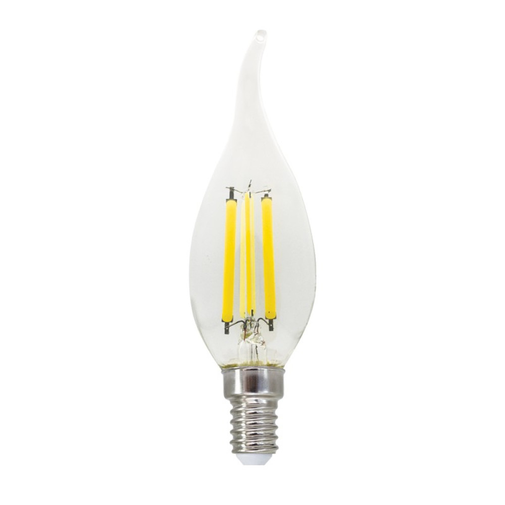 FILAMENT LED C35 6W TIP 2700K 230V AC 760LM RA80 30000HRS 360° 1xE14