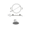 FLEX W ROUND LED SLMPANEL 19W 6000K 1520LM 230V AC Φ50-210 120°