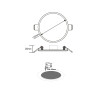 FLEXI W ROUND LED SLIMPANEL 9W 4000K 710LM 230V AC Φ50-100 120°