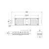 LED MODULE ΑΣΥΜΜΕΤΡΟΥ ΦΩΤΙΣΜΟΥ 230V AC 60W 4.000K 6.600LM TYPEII IP66 50.000HRS