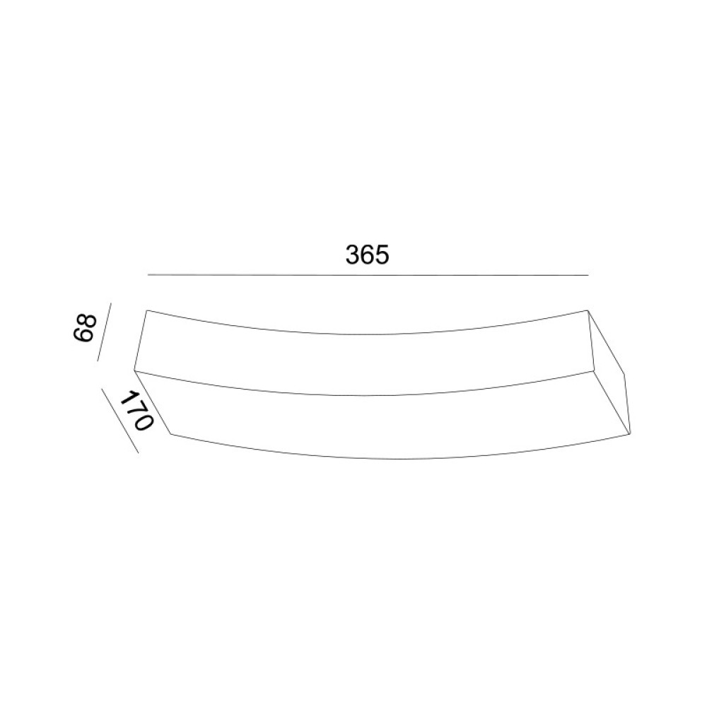ΓΥΨΙΝΟ ΕΠΙΤΟΙΧΟ Φ/Σ 1XRX7S 118mm SHELF 36,5x17x6,8CM
