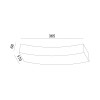 ΓΥΨΙΝΟ ΕΠΙΤΟΙΧΟ Φ/Σ 1XRX7S 118mm SHELF 36,5x17x6,8CM