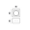 ΤΕΤΡΑΓΩΝΟ ΓΥΨΙΝΟ TRIMLESS ΣΠΟΤ JOSIE GU10