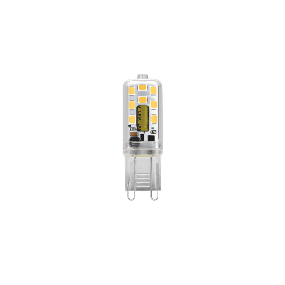 LED SMD ΠΛΑΣΤΙΚΟ  ΔΙΑΦΑΝΟ 3W 6000K 230V AC 270LM RA80 30000HRS 300° 1xG9