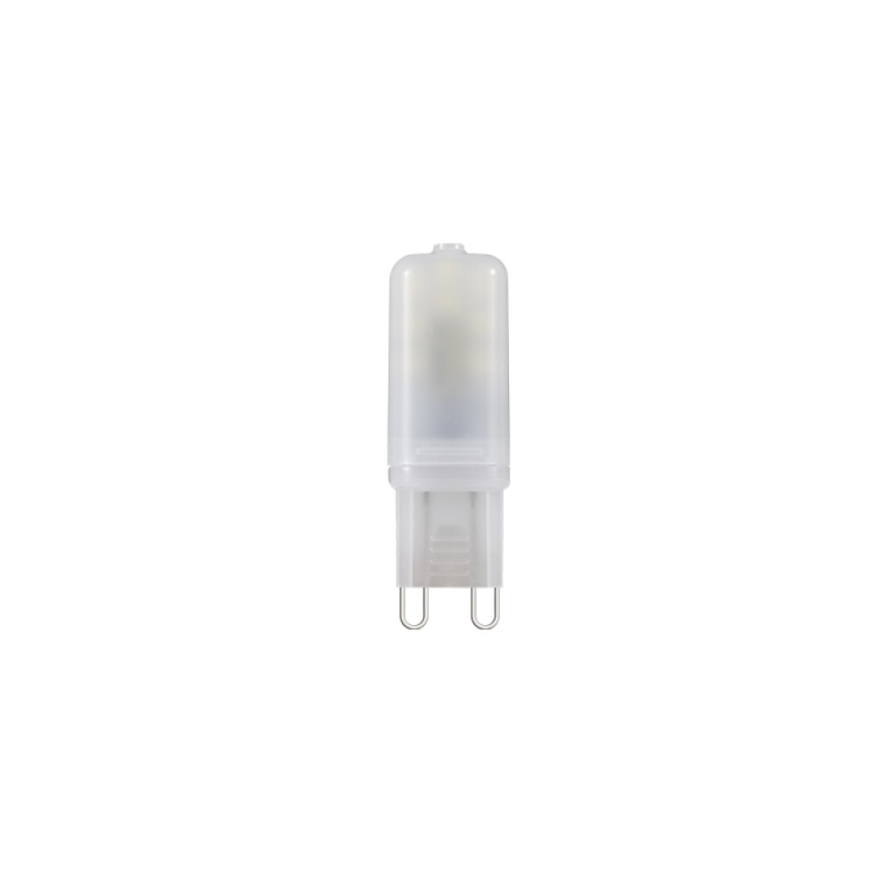 LED SMD ΠΛΑΣΤΙΚΟ  FROSTED 3W 3000K 230V AC 210LM RA80 30000HRS 300° 1xG9