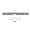 ΓΡΑΜΜΙΚΟ ΦΩΤΙΣΤΙΚΟ LED 100W 16000LM 5000K 30°X90° CRI 80 5 YEARS PHILLIPS LED SOSEN DRIVER ΛΕΥΚΟ