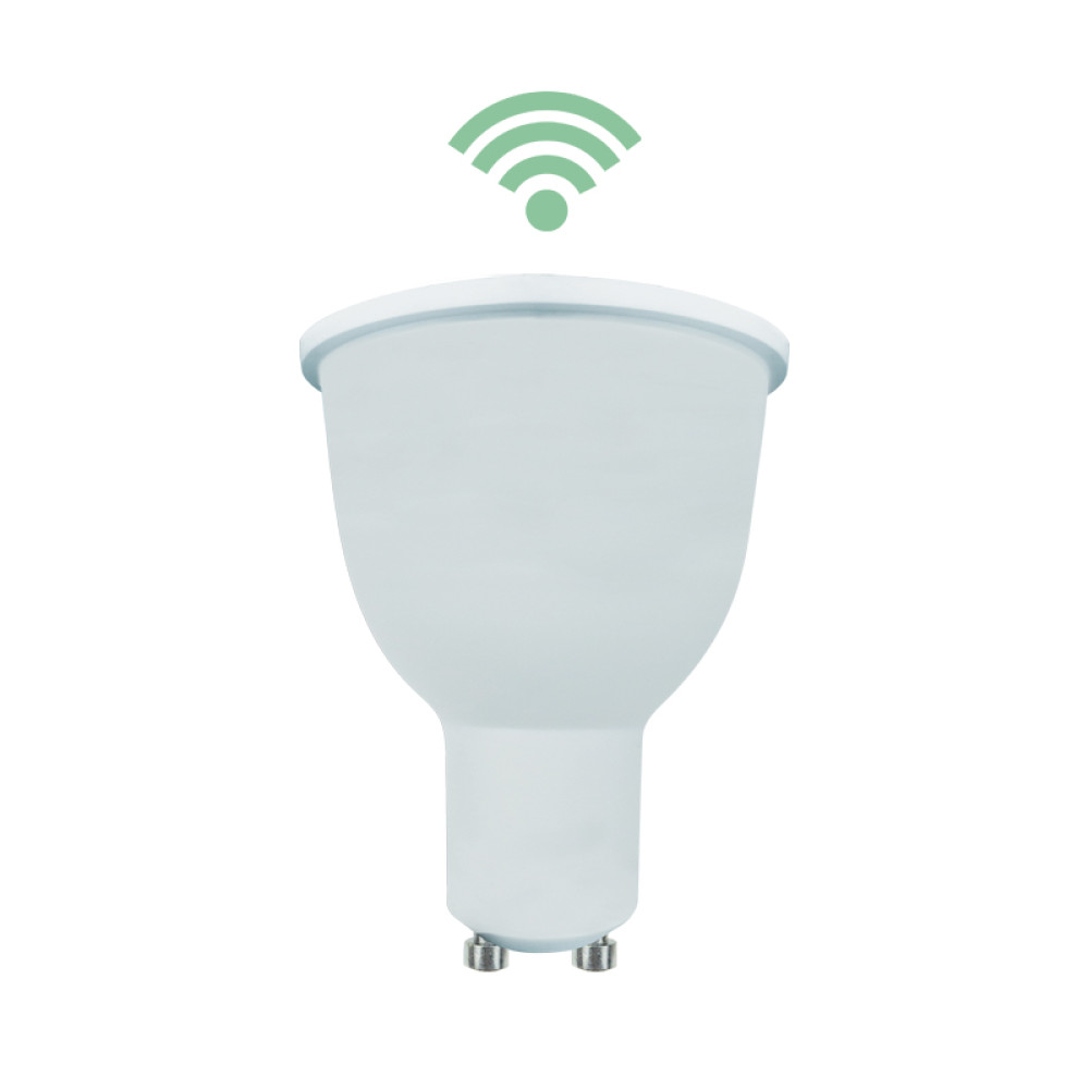 LED SMD 1xGU10 5W RGB+CCT WIFI 230V AC 380LM RA80 30000HRS 100°