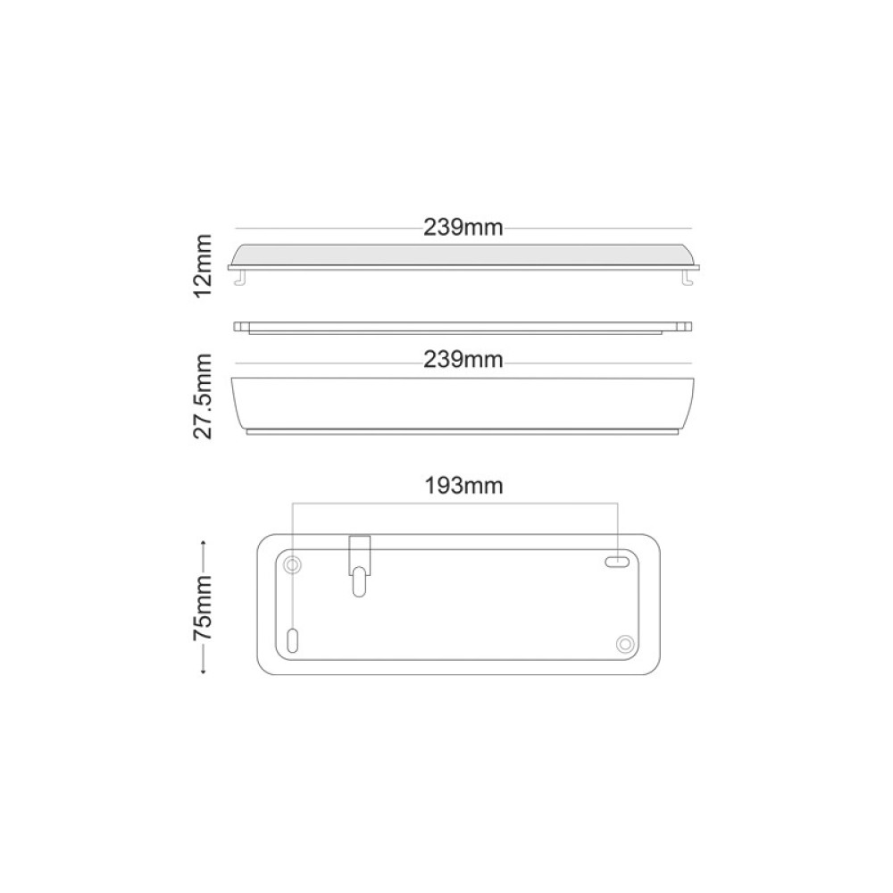 ΦΩΤΙΣΤΙΚΟ ΑΣΦΑΛΕΙΑΣ LED ΕΠΙΤΟΙΧΟ 230V AC2W 6000K 100LM 3HRS TEST BUTTON