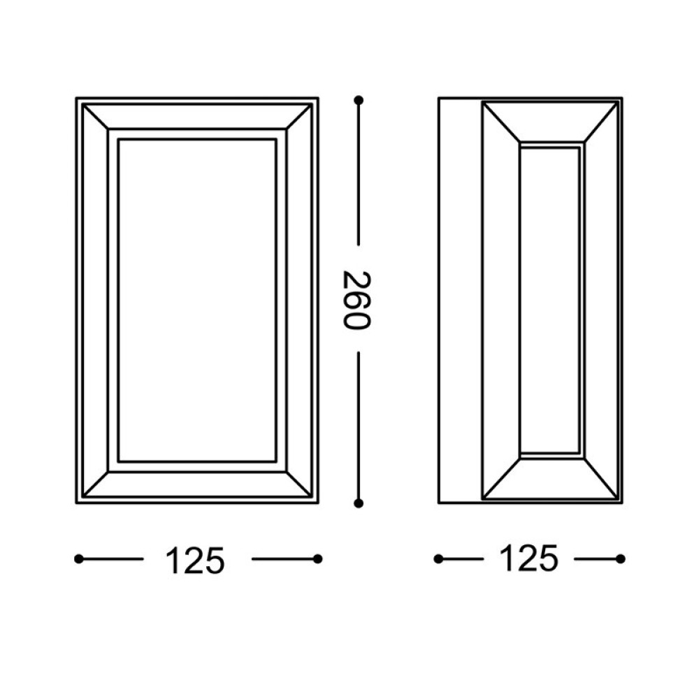 ΑΠΛΙΚΑ ΟΡΘΟΓΩΝΙΑ 3 ΟΨΕΩΝ ΦΩΤΙΣΜΟΥ E27 18W IP54 RAL7016M
