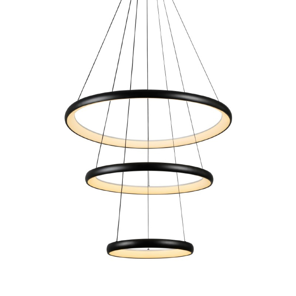 HARMONY-ΦΩΤΙΣΤΙΚΟ ΚΡΕΜΑΣΤΟ ΜΑΥΡΟ ΑΛΟΥΜΙΝΙΟΥ LED SMD 60W CCT 4800LM IP20 Φ800X1500MM