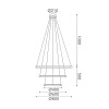 HARMONY-ΦΩΤΙΣΤΙΚΟ ΚΡΕΜΑΣΤΟ ΜΑΥΡΟ ΑΛΟΥΜΙΝΙΟΥ LED SMD 60W CCT 4800LM IP20 Φ800X1500MM