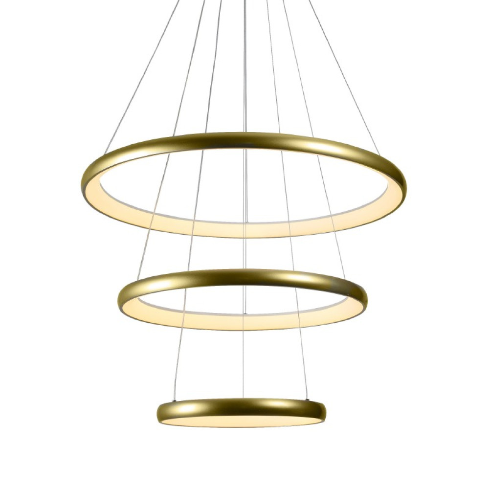 HARMONY-ΦΩΤΙΣΤΙΚΟ ΚΡΕΜΑΣΤΟ ΧΡΥΣΟ ΑΛΟΥΜΙΝΙΟΥ LED SMD 60W CCT 4800LM IP20 Φ800X1500MM