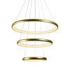 HARMONY-ΦΩΤΙΣΤΙΚΟ ΚΡΕΜΑΣΤΟ ΧΡΥΣΟ ΑΛΟΥΜΙΝΙΟΥ LED SMD 60W CCT 4800LM IP20 Φ800X1500MM