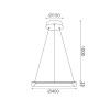 HARMONY-ΦΩΤΙΣΤΙΚΟ ΚΡΕΜΑΣΤΟ ΧΡΥΣΟ ΑΛΟΥΜΙΝΙΟΥ LED SMD 24W CCT 1900LM IP20 Φ400X1000MM