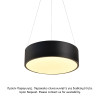 ΚΡΕΜΑΣΤΟ Φ/Σ LED 32W 3180LM CCT ΜΑΥΡΟ ΜΕΤ/ΚΟ D35XH140CM OPTIMUS