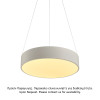 ΚΡΕΜΑΣΤΟ Φ/Σ LED 50W 4800LM CCT ΛΕΥΚΟ ΜΕΤ/ΚΟ D50XH135CM OPTIMUS