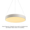 ΚΡΕΜΑΣΤΟ Φ/Σ LED 60W 5600LM CCT ΛΕΥΚΟ ΜΕΤ/ΚΟ D75XH130CM OPTIMUS