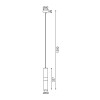 ΚΡΕΜΑΣΤΟ Φ/Σ 1XGU10 ΟΡΕΙΧΑΛΚΟ ΜΕΤΑΛΛΙΚΟ D8XH120CM DA VINCI