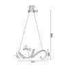 CLEO-ΦΩΤΙΣΤΙΚΟ ΚΡΕΜΑΣΤΟ ΜΑΥΡΟ ΑΛΟΥΜΙΝΙΟΥ LED SMD 40W 3000Κ 2400LM IP20 640Χ220Χ1200ΜΜ