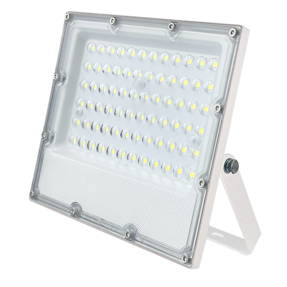 LED SMD ΠΡΟΒΟΛΕΑΣ ΛΕΥΚΟΣ 100-277V AC 50W 4000K 6000LM IP65 Ra80 5YRS IK08 ΒΑΛΒΙΔΑ ΕΚΤΟΝΩΣΗΣ
