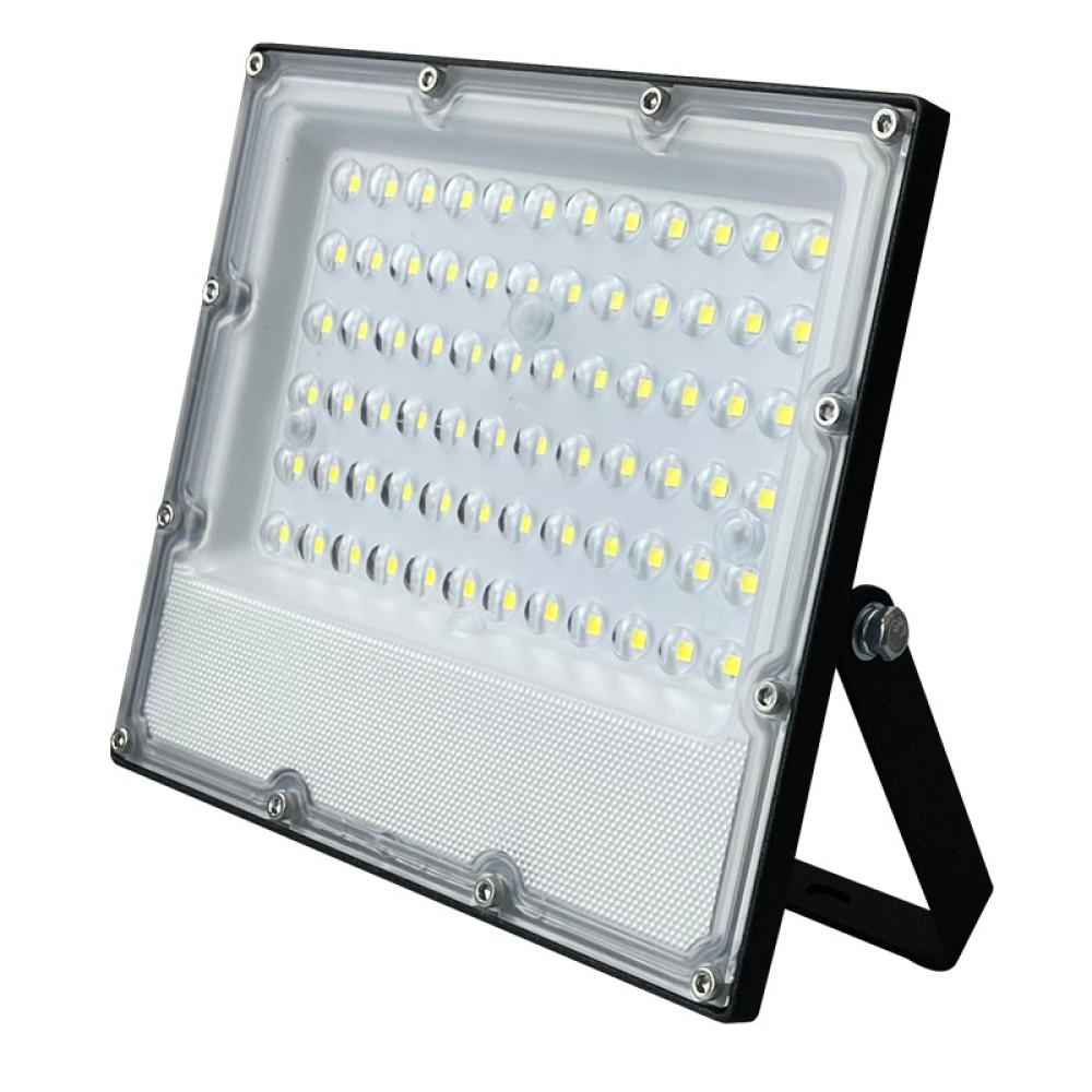 LED SMD ΠΡΟΒΟΛΕΑΣ ΜΑΥΡΟΣ 100-277V AC 50W 4000K 6000LM IP65 Ra80 5YRS IK08 ΒΑΛΒΙΔΑ ΕΚΤΟΝΩΣΗΣ