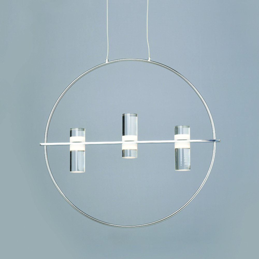 NETTO ΦΩΤΙΣΤΙΚΟ ΚΡΕΜΑΣΤΟ ΧΡΩΜΙΟ ΑΛΟΥΜΙΝΙΟ LED 12W 3000K 1080Lm IP20 530Χ1730mm