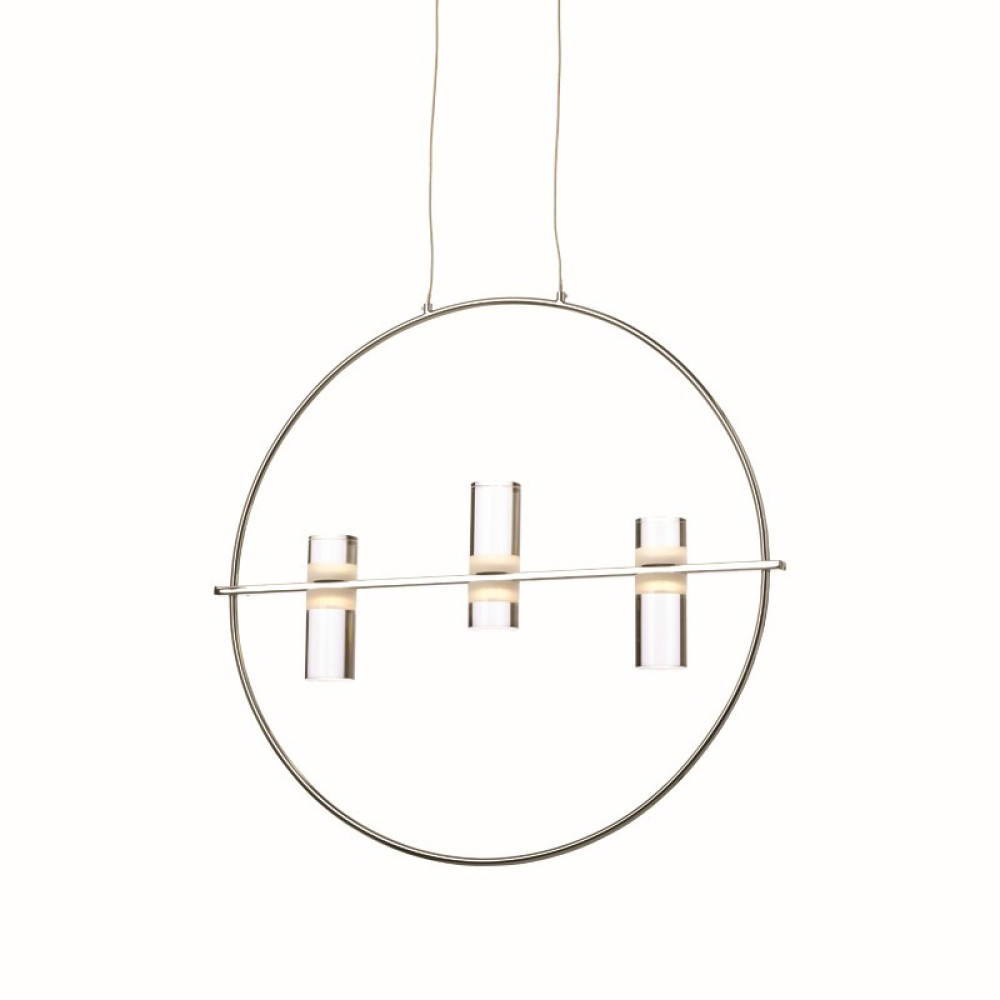 NETTO ΦΩΤΙΣΤΙΚΟ ΚΡΕΜΑΣΤΟ ΧΡΩΜΙΟ ΑΛΟΥΜΙΝΙΟ LED 12W 3000K 1080Lm IP20 530Χ1730mm