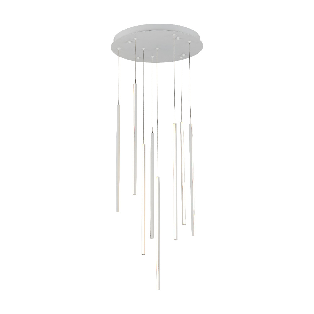 ΚΡΕΜΑΣΤΟ ΦΩΤΙΣΤΙΚΟ LED ACA KY011AC14WH ALICE ΑΜΜΩΔΕΣ ΛΕΥΚΟ ΑΛΟΥΜΙΝΙΟ 50W 2800K-3200K-4000K 2000LM IP20 D300MM H550MM