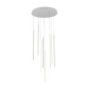 ΚΡΕΜΑΣΤΟ ΦΩΤΙΣΤΙΚΟ LED ACA KY011AC14WH ALICE ΑΜΜΩΔΕΣ ΛΕΥΚΟ ΑΛΟΥΜΙΝΙΟ 50W 2800K-3200K-4000K 2000LM IP20 D300MM H550MM