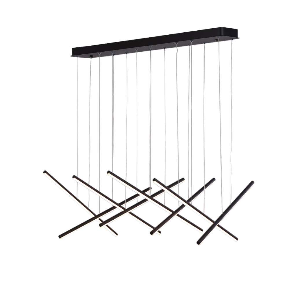 ΚΡΕΜΑΣΤΟ ΦΩΤΙΣΤΙΚΟ LED ACA KY011AC14XΒΚ CORE ΑΜΜΩΔΕΣ ΜΑΥΡΟ ΑΛΟΥΜΙΝΙΟ + ΣΙΛΙΚΟΝΗ 80W 2800K-3200K-4000K 3200LM IP20 650MMX8PCS