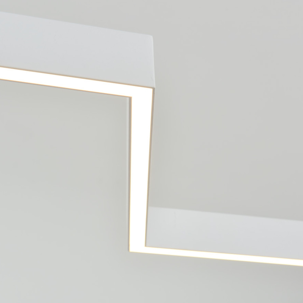 ΚΡΕΜΑΣΤΟ ΦΩΤΙΣΤΙΚΟ LED ACA KY011AD25WH ZIGZAG ΑΜΜΩΔΕΣ ΛΕΥΚΟ ΑΛΟΥΜΙΝΙΟ + ΣΙΛΙΚΟΝΗ 30W 2800K-3200K-4000K 1200LM IP20 1200MM