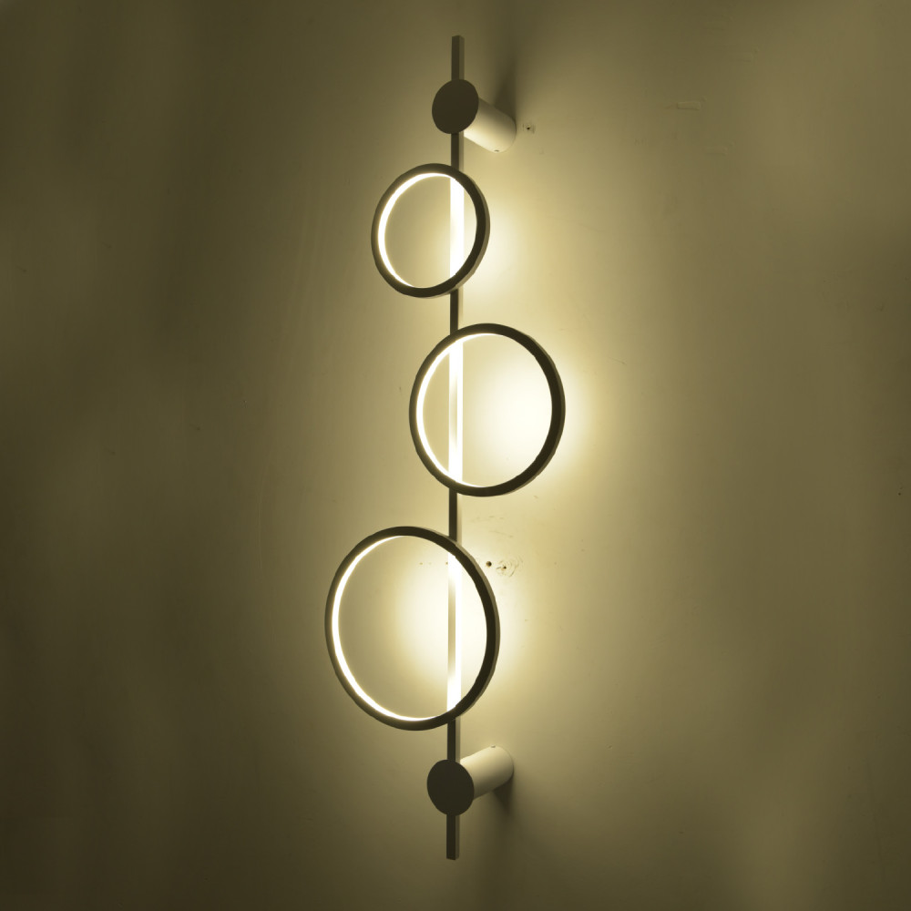 ΕΠΙΤΟΙΧΙΟ ΦΩΤΙΣΤΙΚΟ LED ACA KY011BFCBK RINGY ΑΜΜΩΔΕΣ ΜΑΥΡΟ ΑΛΟΥΜΙΝΙΟ + ΣΙΛΙΚΟΝΗ 25W 2800K-3200K-4000K 1200LM IP20 200X250X300MM