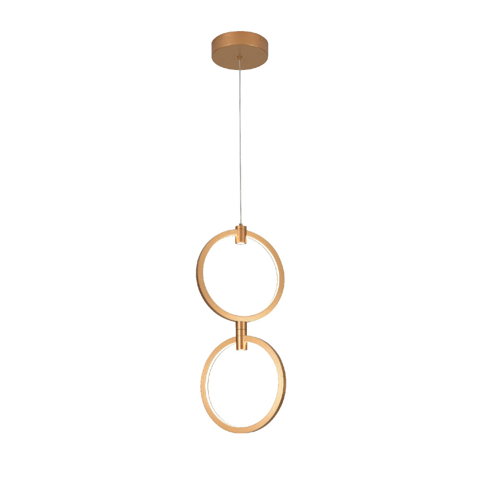 ΚΡΕΜΑΣΤΟ ΦΩΤΙΣΤΙΚΟ LED ACA KY011EC29QGD LILO ΜΑΤ ΧΡΥΣΟ ΑΛΟΥΜΙΝΙΟ + ΣΙΛΙΚΟΝΗ 26W 2800K-3200K-4000K 1050LM IP20 250MMX2