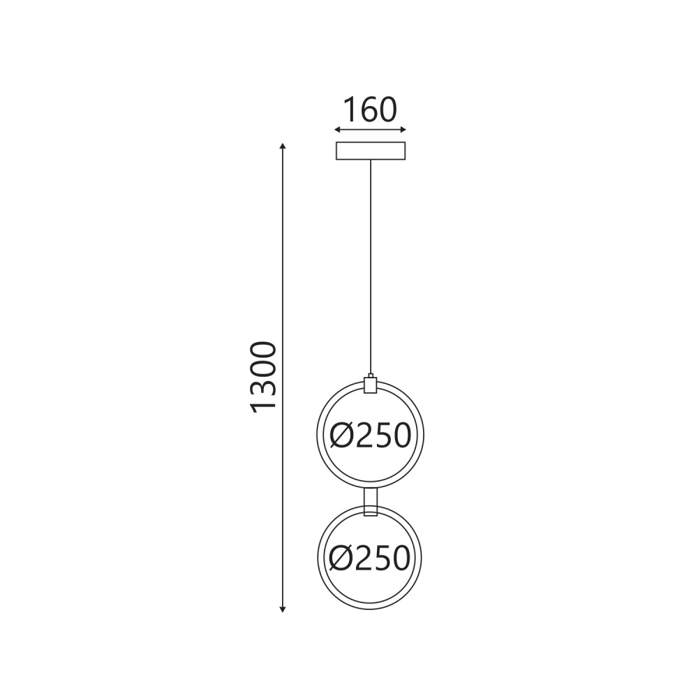 ΚΡΕΜΑΣΤΟ ΦΩΤΙΣΤΙΚΟ LED ACA KY011EC29QGD LILO ΜΑΤ ΧΡΥΣΟ ΑΛΟΥΜΙΝΙΟ + ΣΙΛΙΚΟΝΗ 26W 2800K-3200K-4000K 1050LM IP20 250MMX2