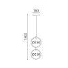 ΚΡΕΜΑΣΤΟ ΦΩΤΙΣΤΙΚΟ LED ACA KY011EC29QGD LILO ΜΑΤ ΧΡΥΣΟ ΑΛΟΥΜΙΝΙΟ + ΣΙΛΙΚΟΝΗ 26W 2800K-3200K-4000K 1050LM IP20 250MMX2