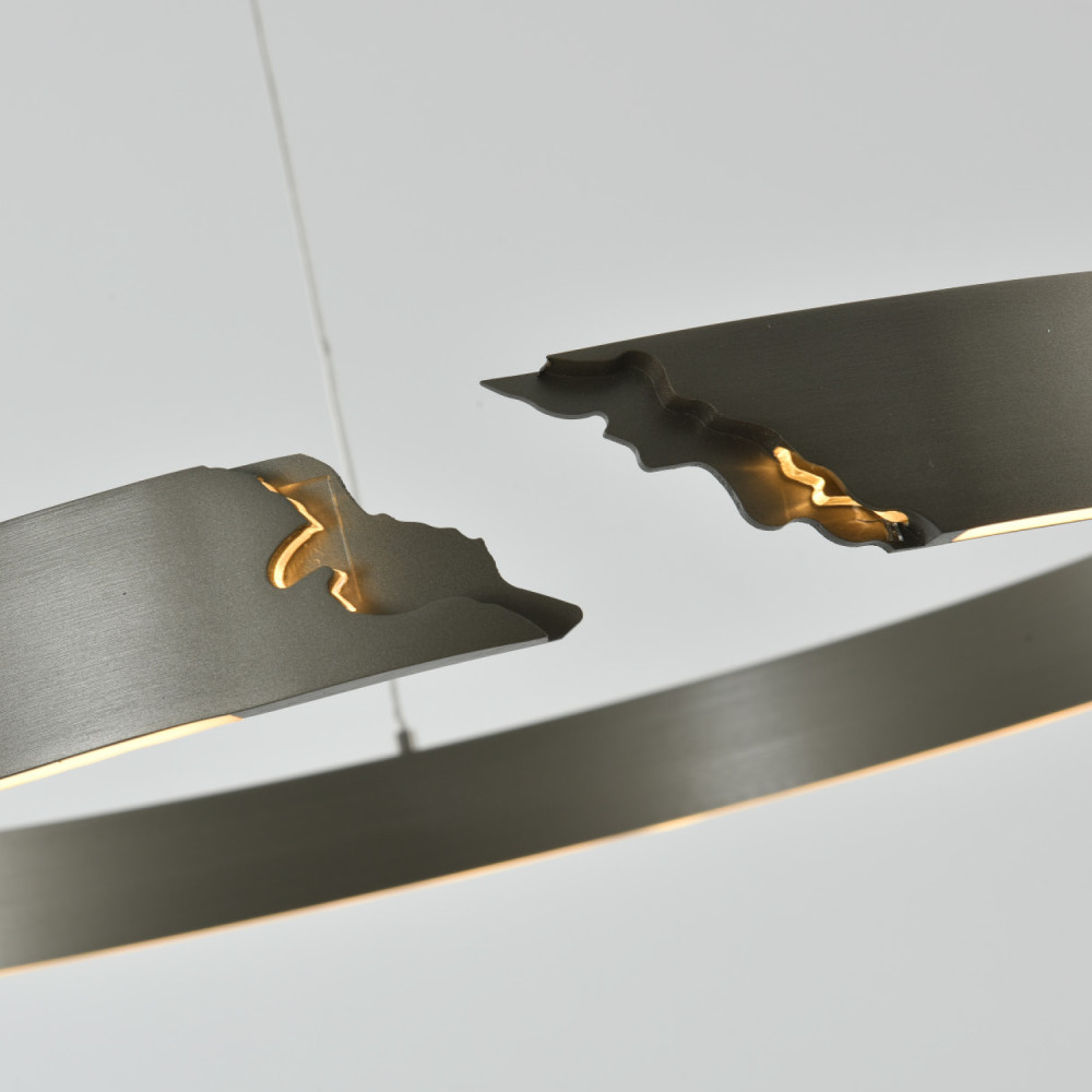 ΚΡΕΜΑΣΤΟ ΦΩΤΙΣΤΙΚΟ LED ACA KY011EC92C RUNO ΜΑΤ ΑΣΗΜΙ ΑΛΟΥΜΙΝΙΟ + ΣΙΛΙΚΟΝΗ 30W 2800K-3200K-4000K 900LM IP20 Φ600MM