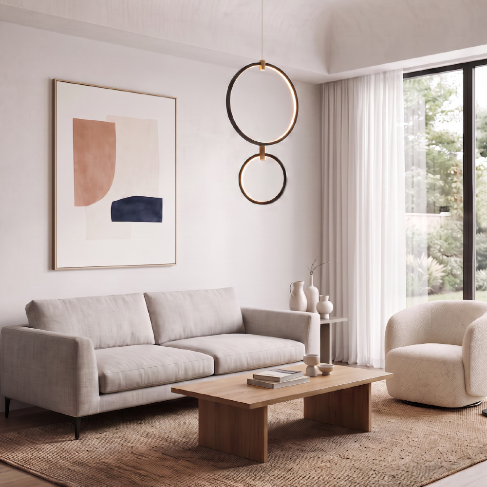 ΚΡΕΜΑΣΤΟ ΦΩΤΙΣΤΙΚΟ LED ACA KY011ECBK TWIN ΑΜΜΩΔΕΣ ΜΑΥΡΟ ΑΛΟΥΜΙΝΙΟ + ΣΙΛΙΚΟΝΗ 30W 2800K-3200K-4000K 1200LM IP20 250+400MM