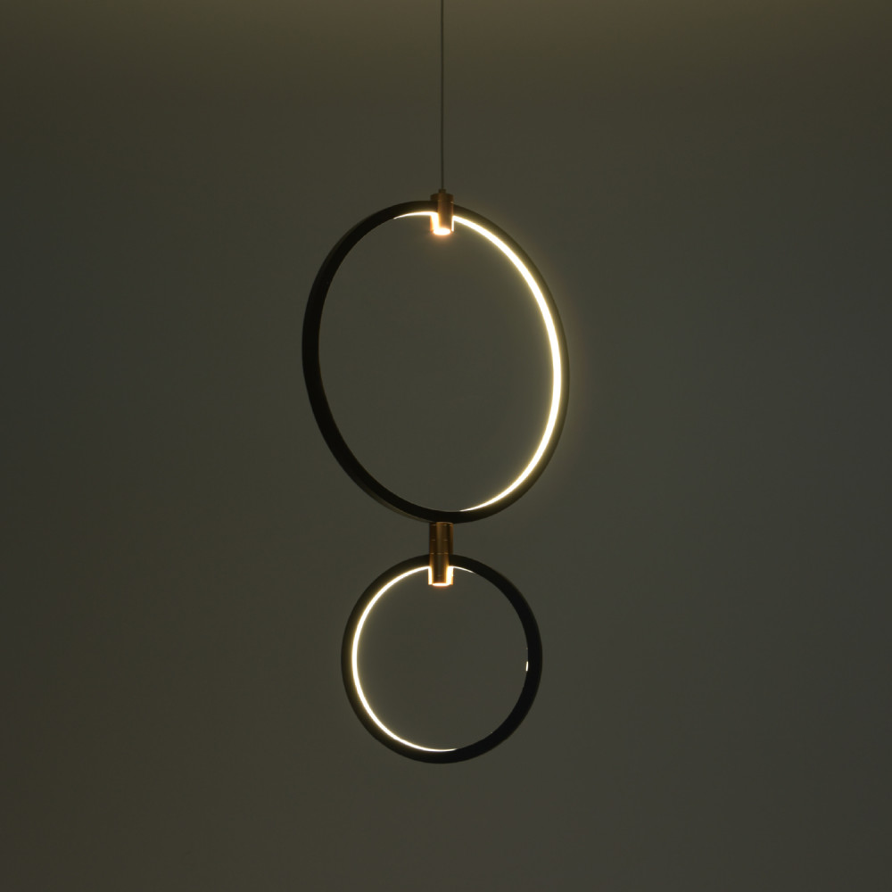 ΚΡΕΜΑΣΤΟ ΦΩΤΙΣΤΙΚΟ LED ACA KY011ECBK TWIN ΑΜΜΩΔΕΣ ΜΑΥΡΟ ΑΛΟΥΜΙΝΙΟ + ΣΙΛΙΚΟΝΗ 30W 2800K-3200K-4000K 1200LM IP20 250+400MM