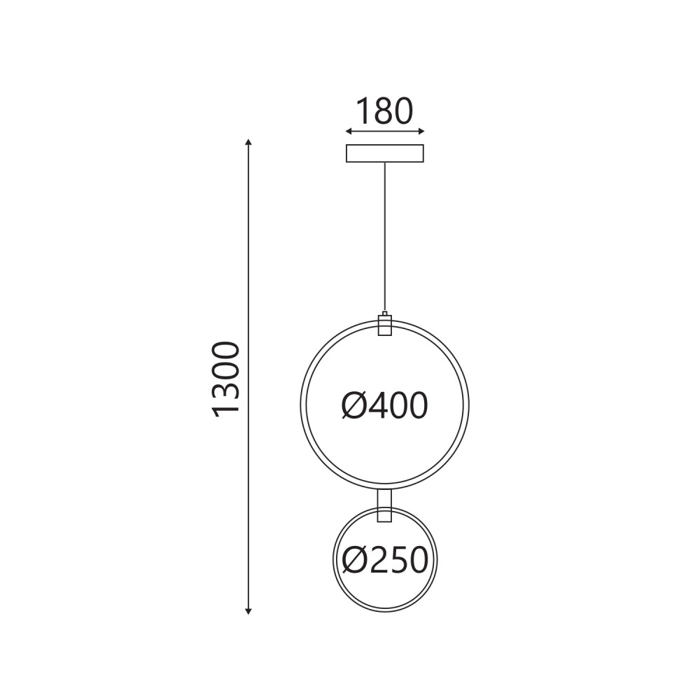 ΚΡΕΜΑΣΤΟ ΦΩΤΙΣΤΙΚΟ LED ACA KY011ECBK TWIN ΑΜΜΩΔΕΣ ΜΑΥΡΟ ΑΛΟΥΜΙΝΙΟ + ΣΙΛΙΚΟΝΗ 30W 2800K-3200K-4000K 1200LM IP20 250+400MM
