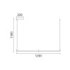 ΚΡΕΜΑΣΤΟ ΦΩΤΙΣΤΙΚΟ LED ACA KY011EC LINO ΑΜΜΩΔΕΣ ΜΑΥΡΟ ΑΛΟΥΜΙΝΙΟ + ΣΙΛΙΚΟΝΗ 15W 2800K-3200K-4000K 600LM IP20 1200MM