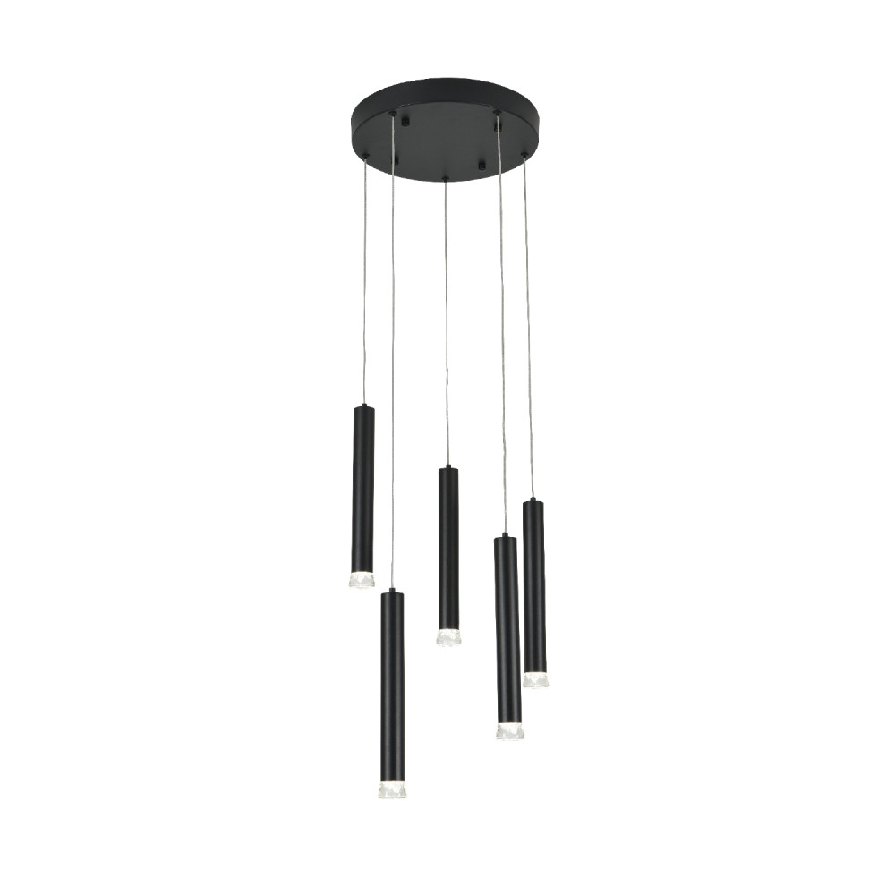 ΚΡΕΜΑΣΤΟ ΦΩΤΙΣΤΙΚΟ LED ACA KY011NC255BK RAPENZO ΑΜΜΩΔΕΣ ΜΑΥΡΟ ΑΛΟΥΜΙΝΙΟ 30W 2800K-3200K-4000K 1200LM IP20 Φ30ΜΜXH 300ΜΜX5PCS