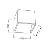 ΛΕΥΚΗ ΑΠΛΙΚΑ LED UP-DOWN CUBE 1X3W 230V 3000K 25000hrs NEPHELE