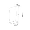 LED HP WALL LUMINAIRE 6W 180LM 89° 230V AC 3.000K DARK GREY CRI80 IP65 30.000HRS