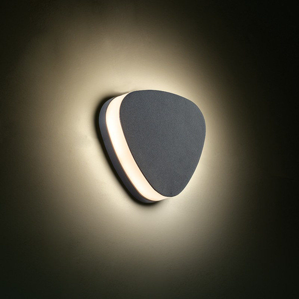 LED SMD WALL LUMINAIRE 10W 320LM 68° 230V AC 3.000K DARK GREY CRI80 IP65 30.000HRS