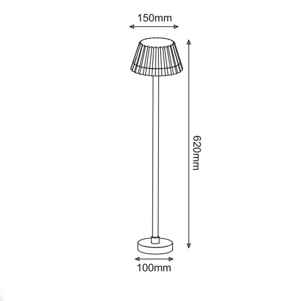 LED SMD POST LUMINAIRE 10W 400LM 130° 230V AC 3.000K DARK GREY CRI80 IP65 30.000HRS