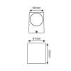 LED HP WALL LUMINAIRE 4W 230LM 40° 230V AC 3.000K MATT WHITE CRI80 IP65 30.000HRS